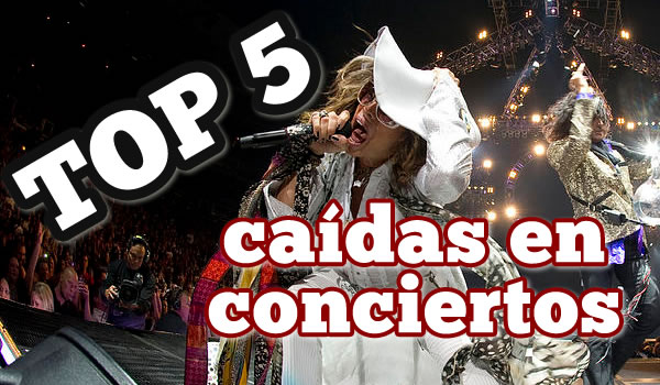 TOP 5 CAIDAS EN CONCIERTOS en ENTRETENIMIENTO.  Chicas Rockeras!