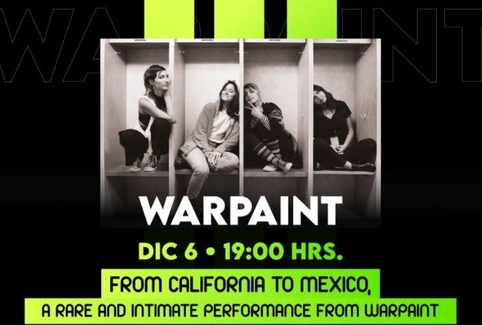 Warpaint dará un concierto IRREPETIBLE 'From California to Mexico, a rare and intimate performance from Warpaint' en EVENTOS.  Chicas Rockeras!