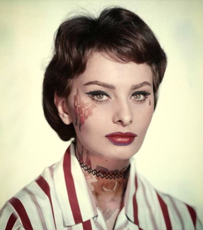 REBELDES TATUADOS DE LA EPOCA DORADA DEL CINE: SOPHIA LOREN