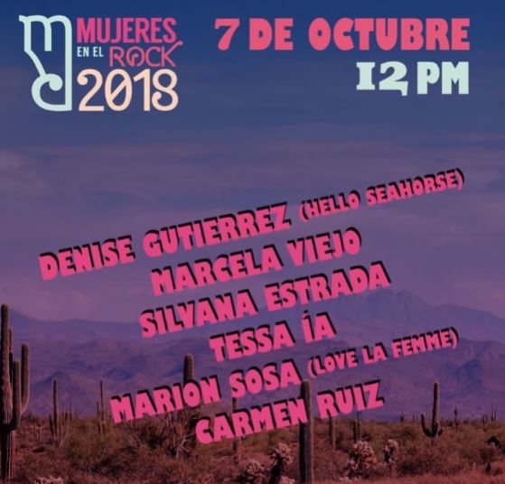 MUJERES EN EL ROCK, tercera edición - 7 de octubre