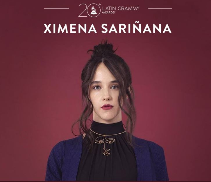 XIMENA SARIÑANA  RECIBE DOS NOMINACIONES EN LOS LATIN GRAMMY