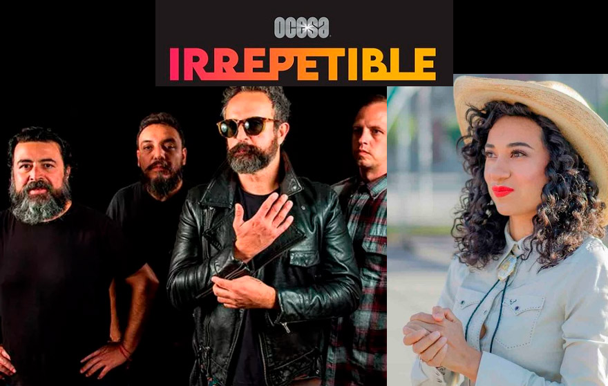 OCESA presenta IRREPETIBLE Conciertos digitales en vivo sin salir de casa.