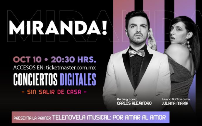 Miranda! vuelve a los escenarios de manera virtual con un show IRREPETIBLE 