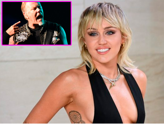 MILEY CYRUS prepara disco con covers de METALLICA.... y no es broma!