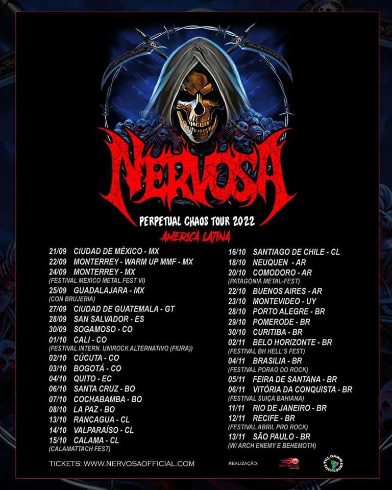 Si están bien sumergidos en el mundo del metal, NERVOSA es un nombre que habrán escuchado más de una...