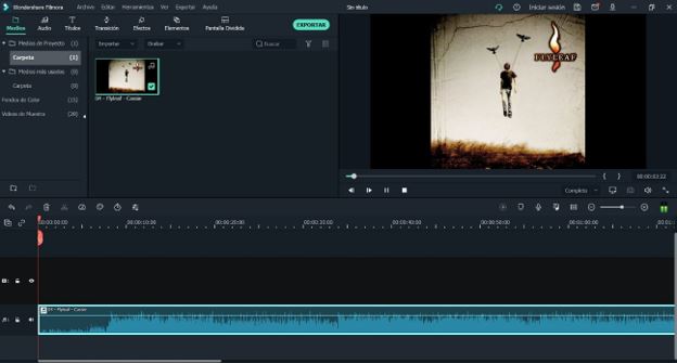 Hacer videos musicales con filmora
